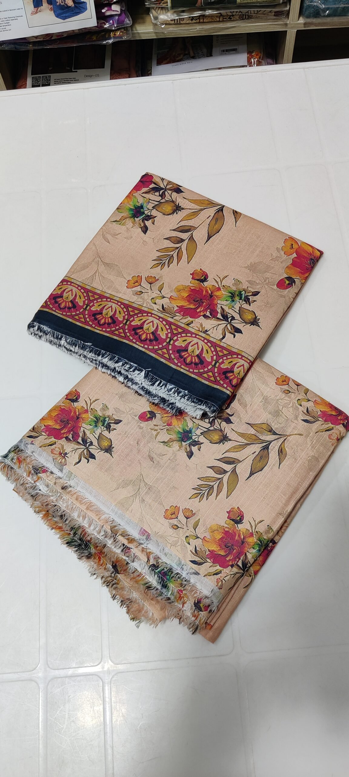 Unstitched 3 Piece Khaddar – Luxury Digital Print Suit | KHD-12 - Image 3