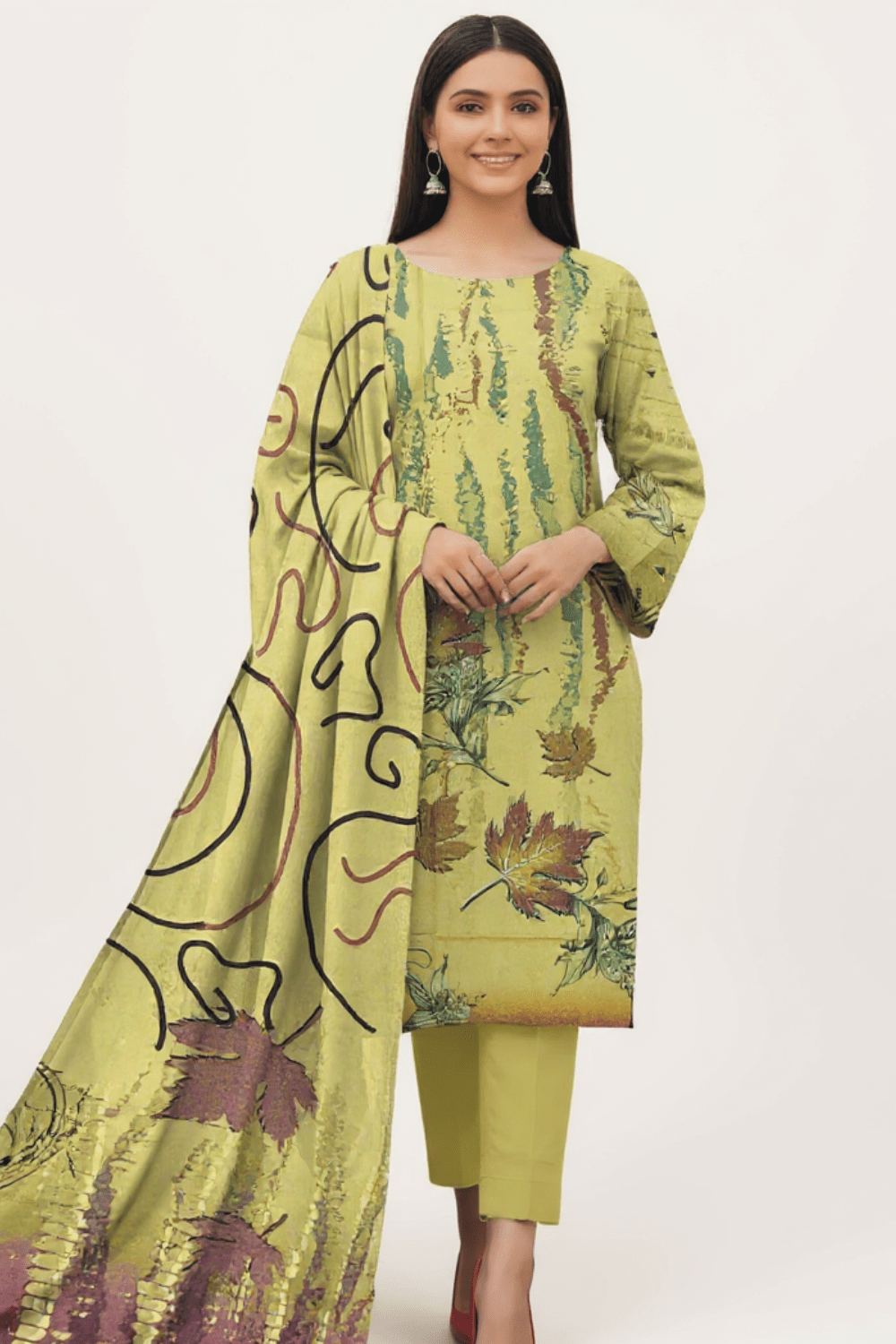 Vibrant Digital Karandi 3-Piece – Bold Print Perfection | GL-01K