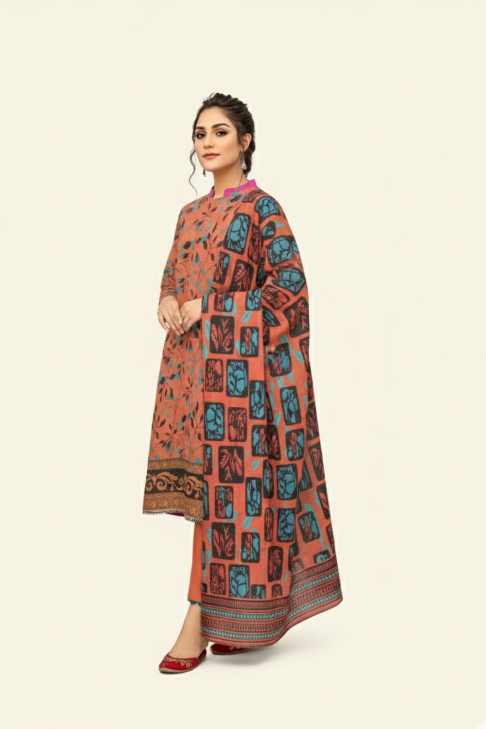 Modern Digital Karandi Ensemble – Statement Style 3-Piece | GL-07R