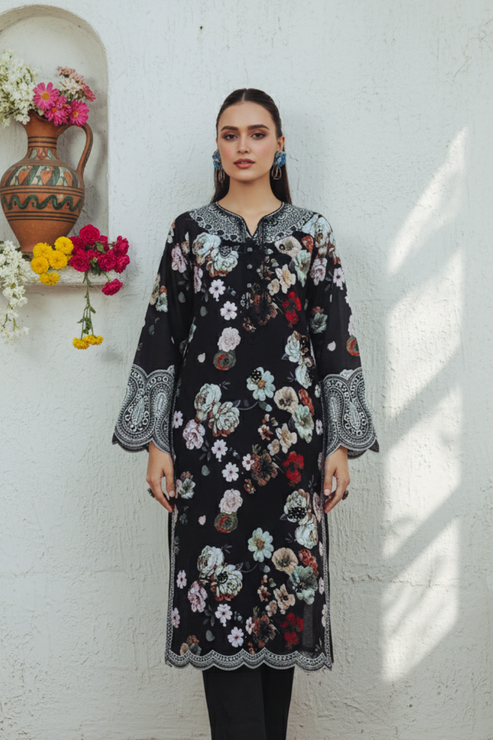 3 PIECE UNSTICHED DHANAK COLLECTION | GUL E LIBAS | D-07