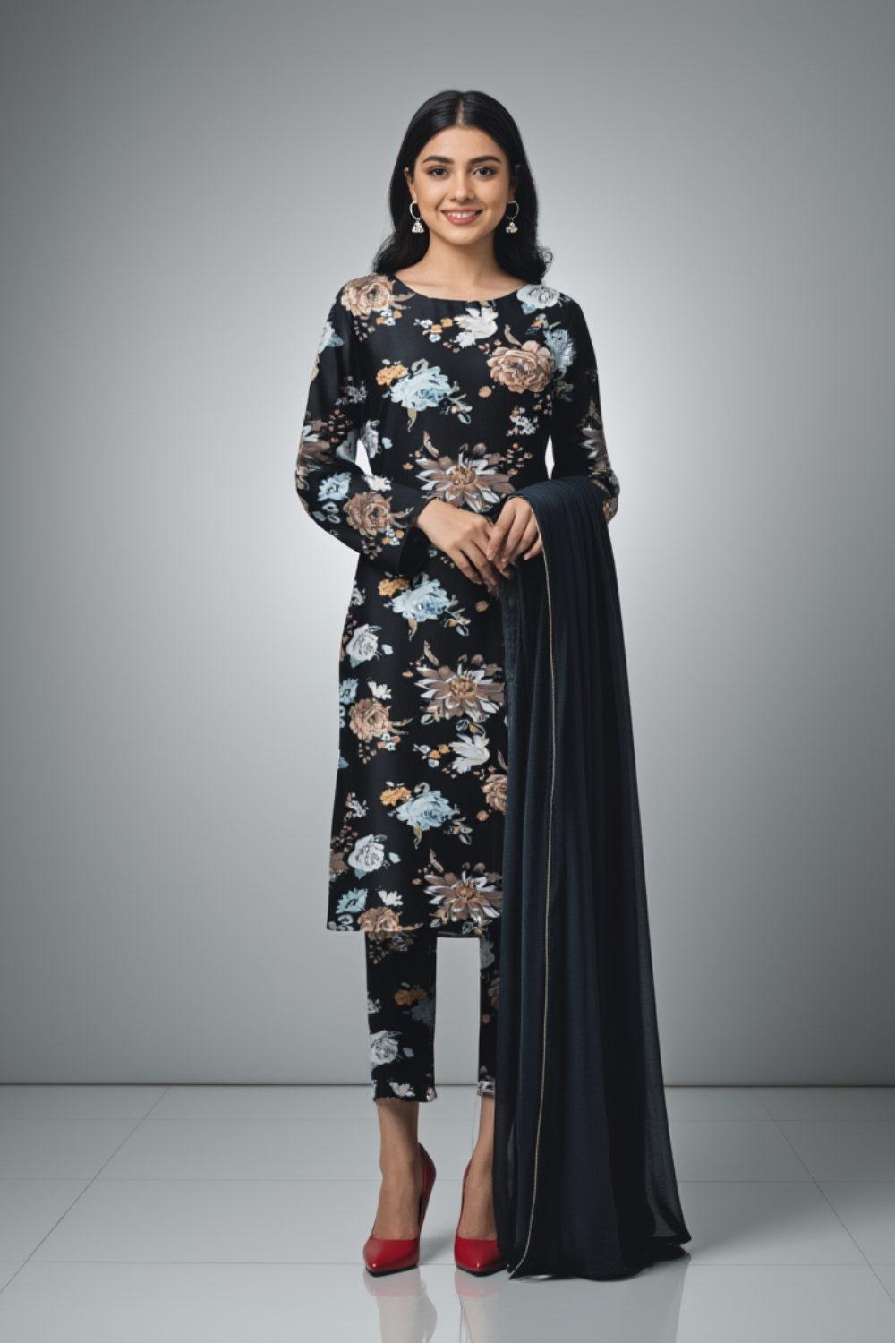 Unstitched 3 Piece Khaddar – Exclusive Digital Khaddar | KHD-10